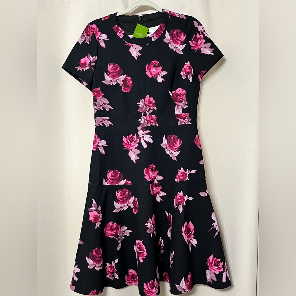 NWT Kate Spade Encore Rose Crepe Dress Size 10